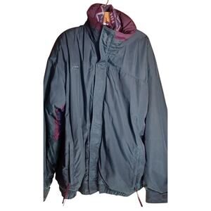 Vintage Columbia Bugaboo Interchange Jacket Men's XXL Tall Green Purple 90s